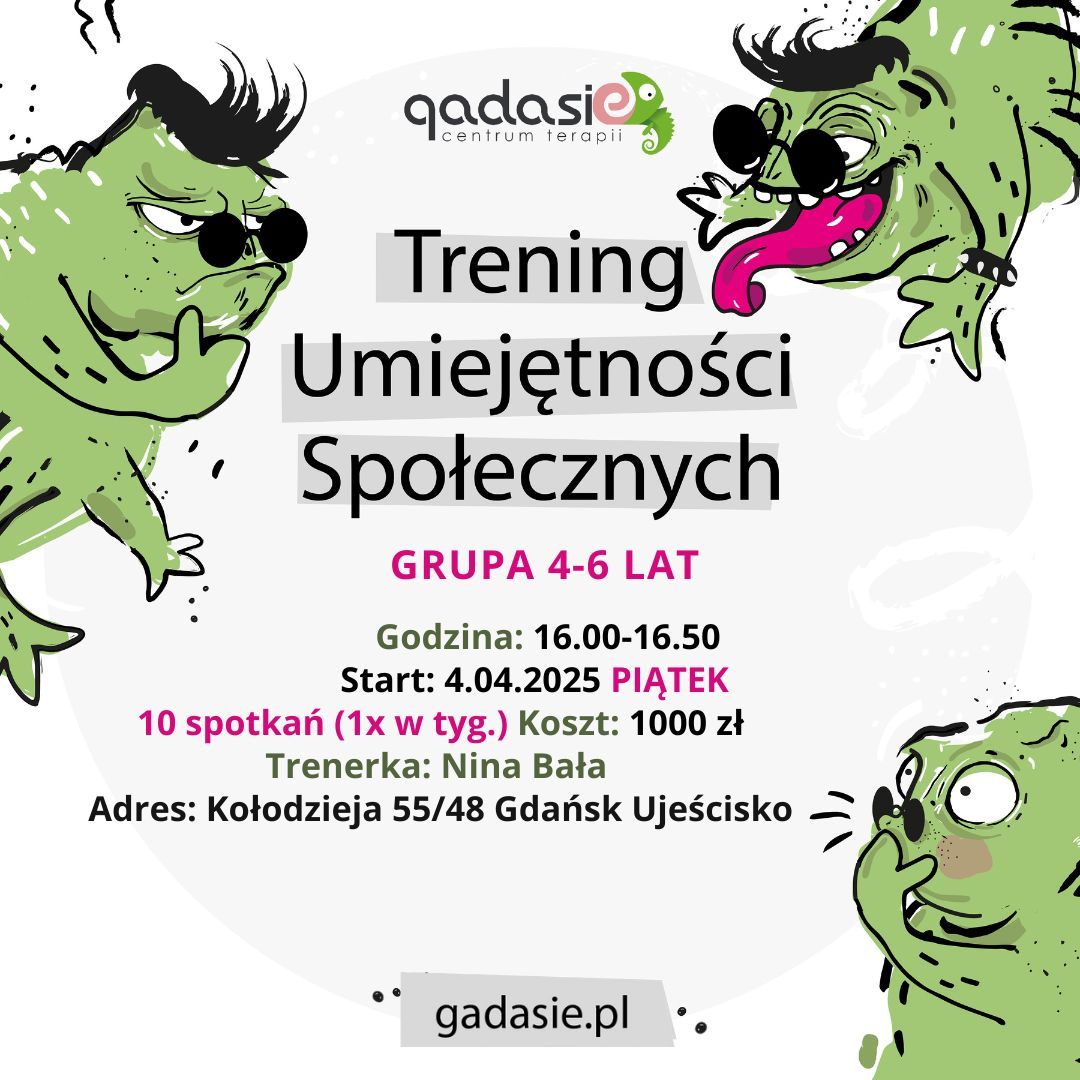 Warsztaty TUS - Kwiecień 2025. Trener: Nina Bała (4-6lat)