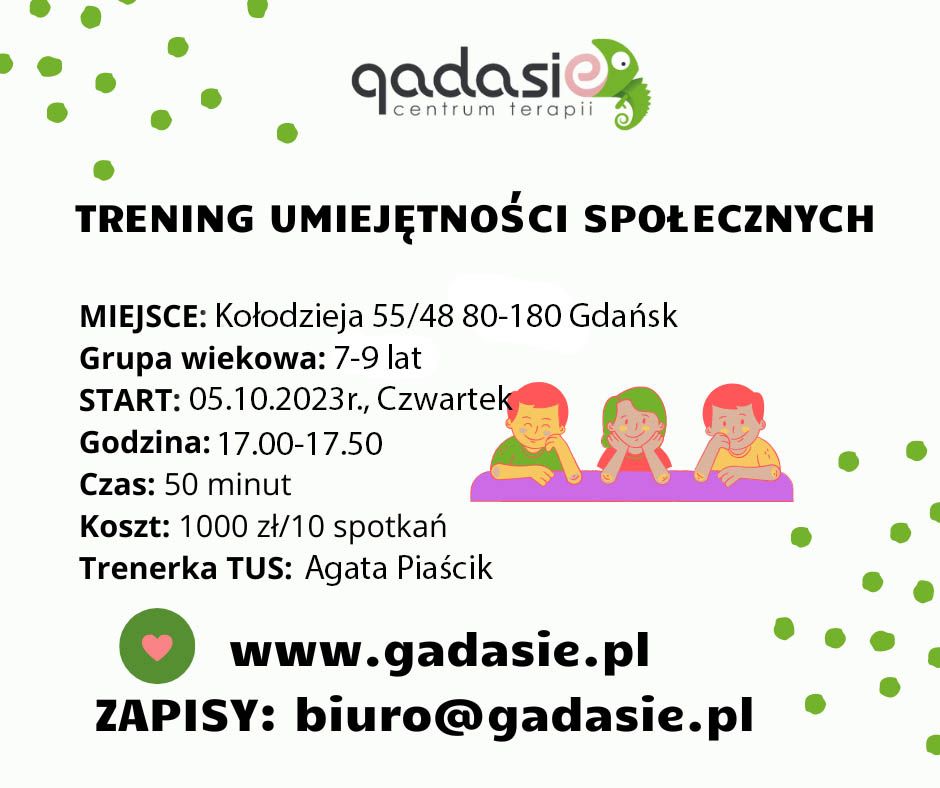 Warsztaty TUS - Październik 2023  Trener: Agata Piaścik. 7-9 lat