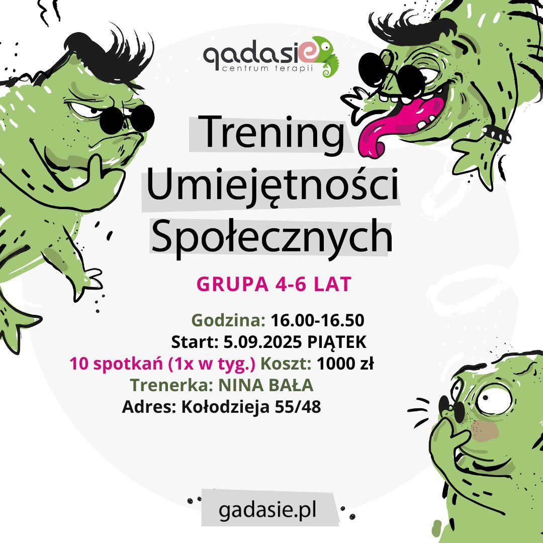 Warsztaty TUS - Wrzesień 2025. Trener: Nina Bała (4-6lat)