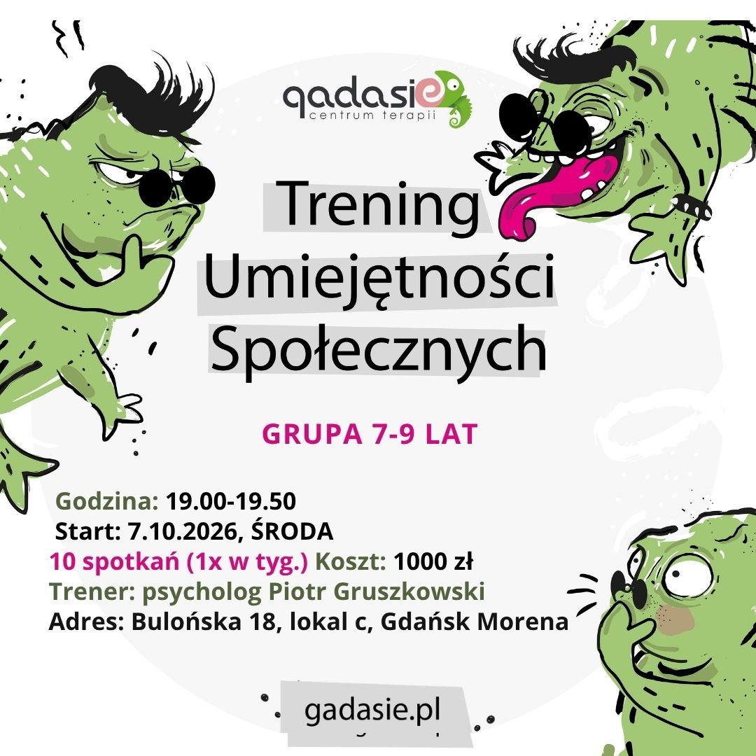 Warsztaty TUS - Październik 2026. Trener: psycholog Piotr Gruszkowski (7-9lat)